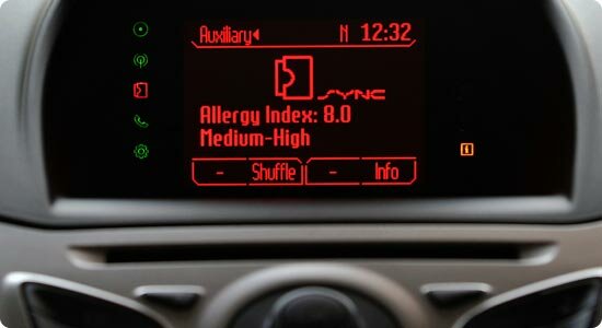 Ford in-car health monitoring